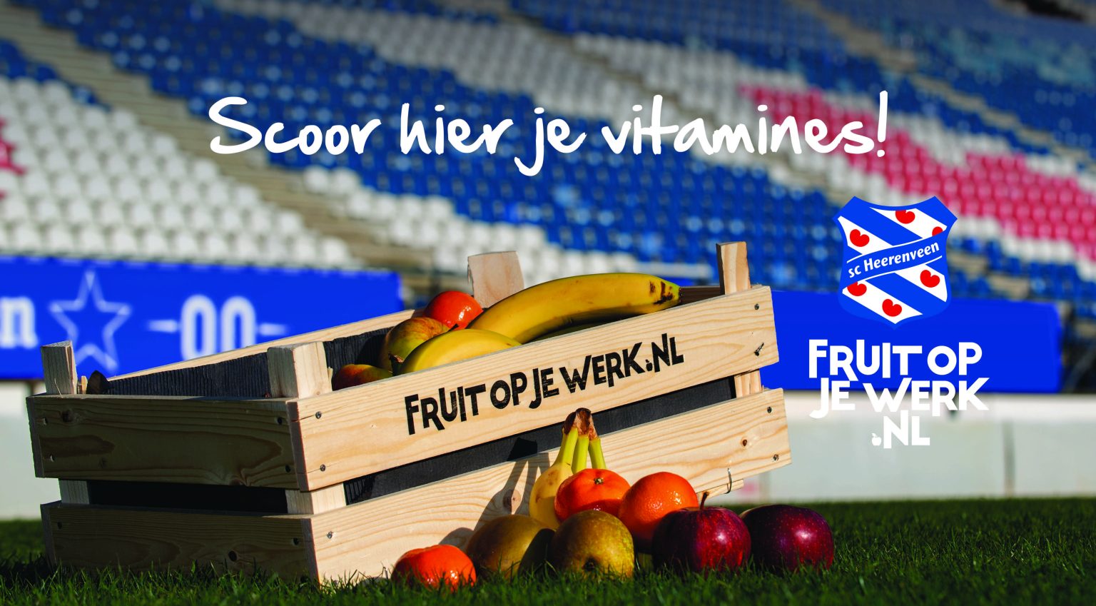 Topbord Vloerdisplay - sc Heerenveen - FRUIT OP JE WERK
